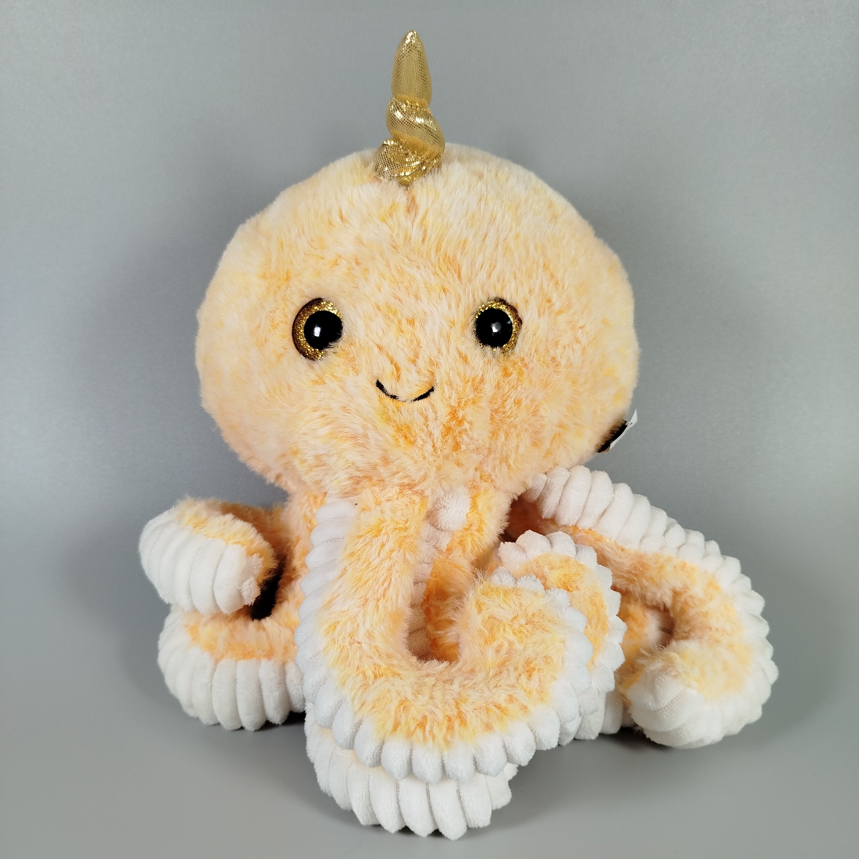 Flos Toys Stofftier - Kuscheltier Oktopus mit Horn